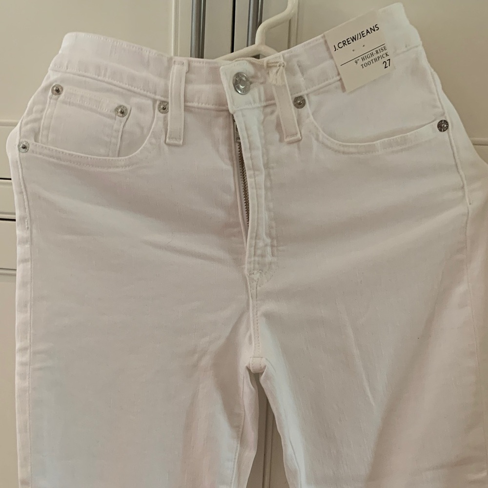 J. Crew Women's Cream Skinny Jeans